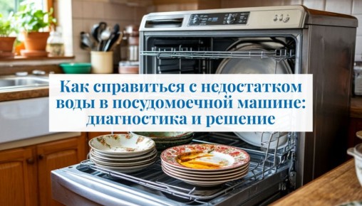 Как вернуть жизни посудомоечной машине: решаем проблемы с подачей воды