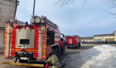 В городе Красный Холм были проведены пожарно-тактические учения