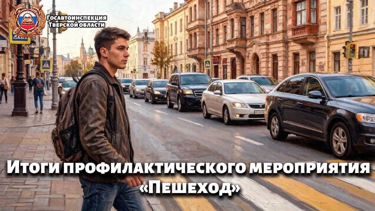 Госавтоинспекция Тверской области подвела итоги профилактического мероприятия «Пешеход»
