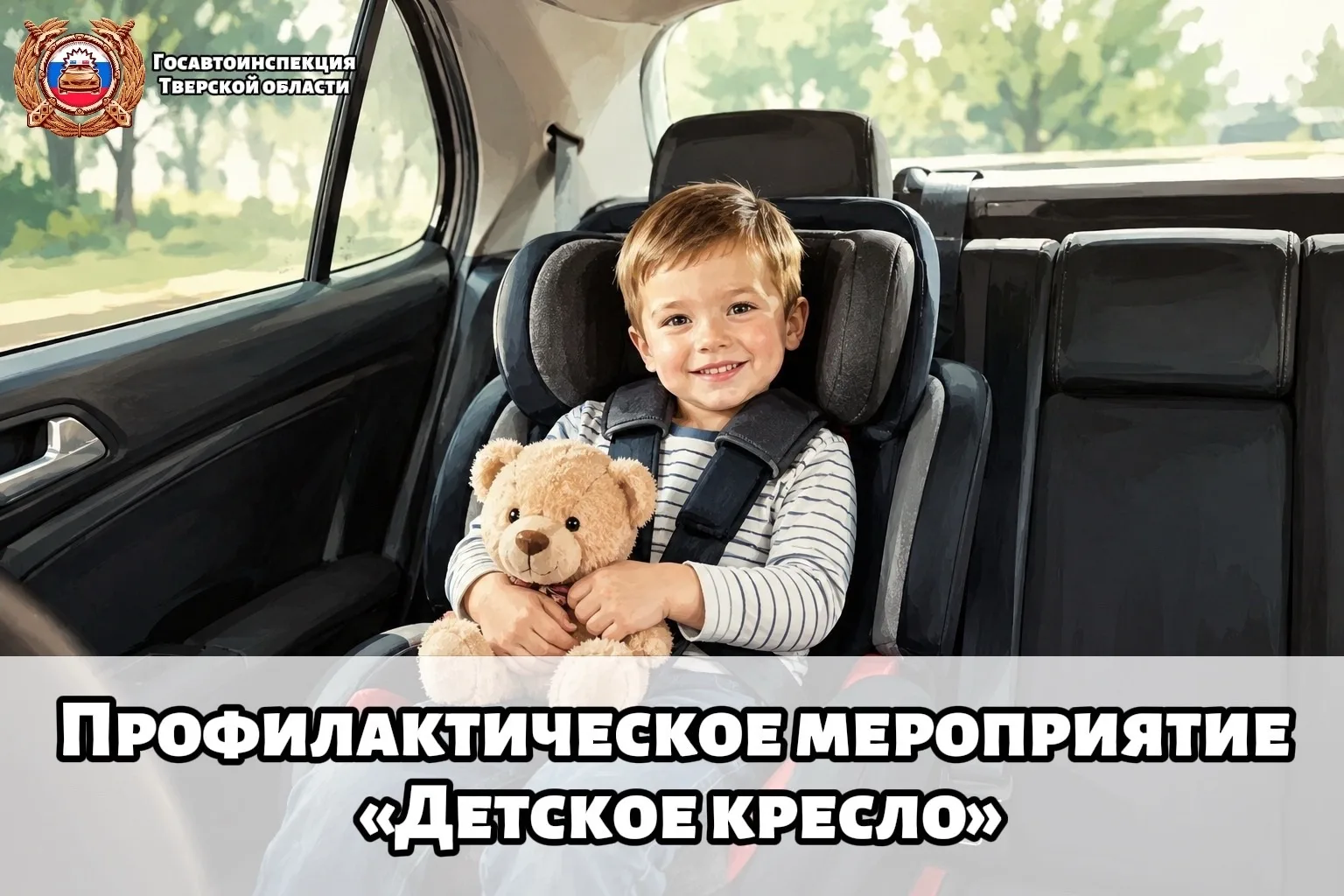 На территории Тверской области пройдет профилактическое мероприятие «Детское кресло»