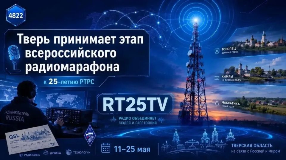 В Тверской области проходит этап всероссийского радиомарафона, посвященного 25-летию Российской телевизионной и радиовещательной сети (РСТРС)