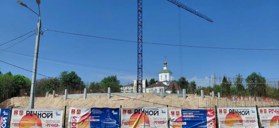 Опубликовано видео и фото начала возведения стен Речного вокзала в Твери Опубликовано видео и фото начала возведения стен Речного вокзала в Твери