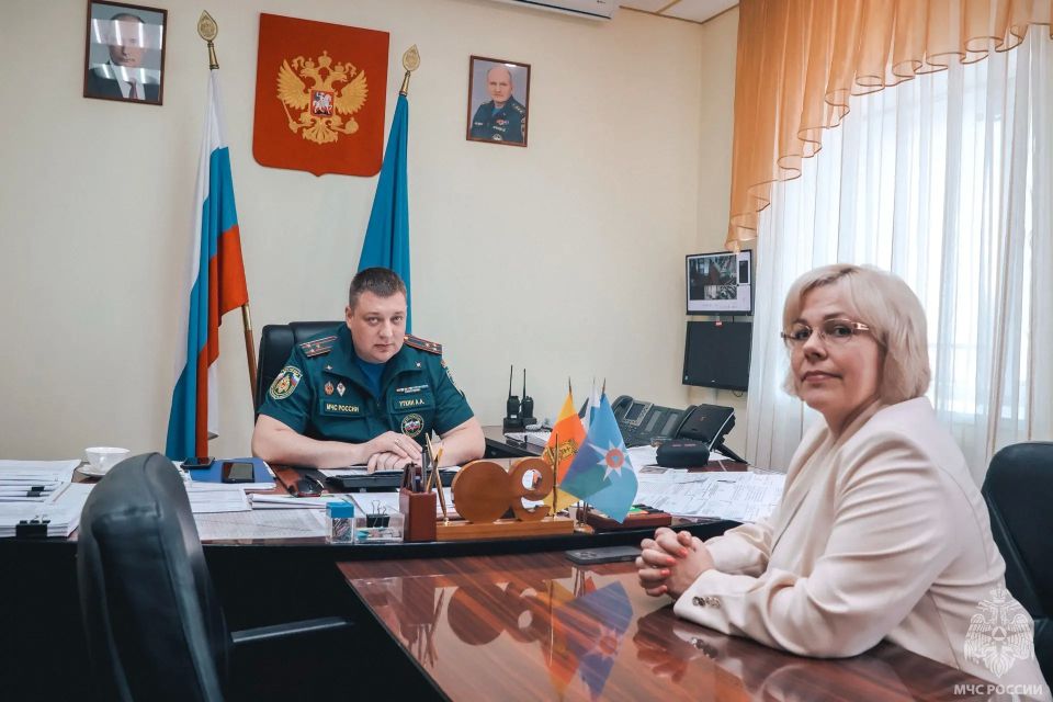 В Главном управлении МЧС России по Тверской области состоялась встреча с руководителем регионального Министерства здравоохранения В Главном управлении МЧС России по Тверской области состоялась встреча с руководителем регионального Министерства здравоохранения
