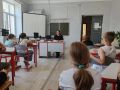 В Удомельском муниципальном округе сотрудники Госавтоинспекции и ГО ЧС провели комплексное профилактическое мероприятие для воспитанников летнего лагеря и трудового отряда МБОУ Мстинская СОШ