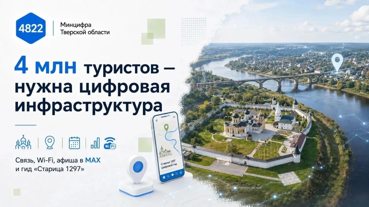 Цифровые сервисы помогают туристам открывать Старицу и Верхневолжье