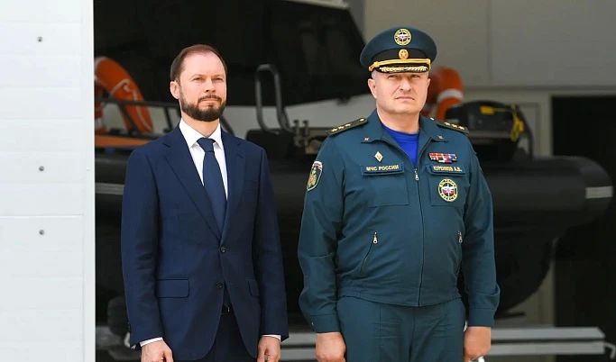 Глава Тверской области Виталий Королёв и министр МЧС Александр Куренков открыли новые комплексы ГИМС в Верхневолжье