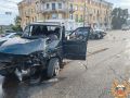 Опубликовано новое видео с моментом серьезного ДТП на площади в Твери