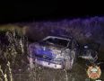 На трассе в Тверской области BMW улетел в кювет и опрокинулся