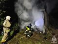 Из-за паров бензина в Тверской области загорелся гараж