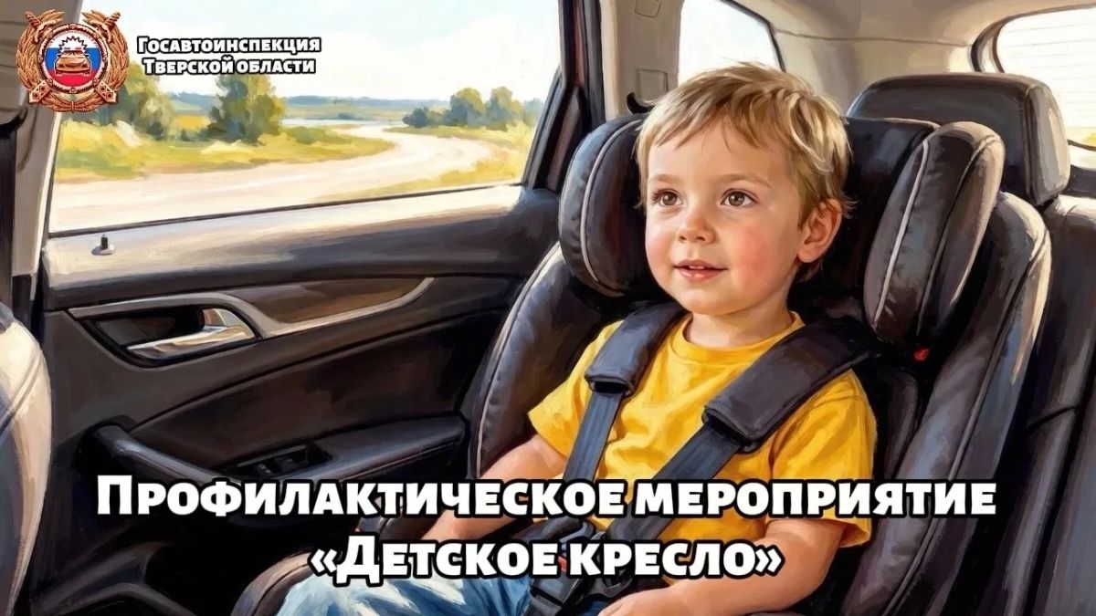 Госавтоинспекция Тверской области проводит профилактическое мероприятие «Детское кресло»