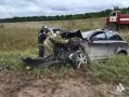 Ликвидация ДТП. Сегодня специалисты 25 и ОП 25 ПСЧ ликвидировали последствия ДТП в районе поселка Березайка Бологовского МО, где произошло столкновение двух легковых автомобилей