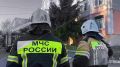 Опубликовано видео ликвидации «пожара» на третьем этаже здания
