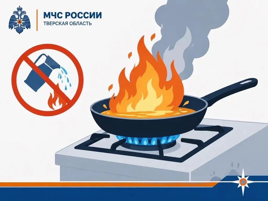 Совет Верхневолжью: что делать если горит масло на сковороде!