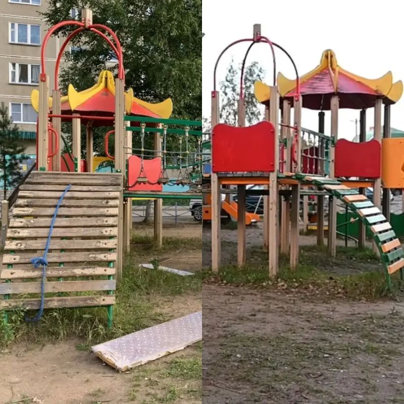 По требованию прокурора отремонтированы детские площадки