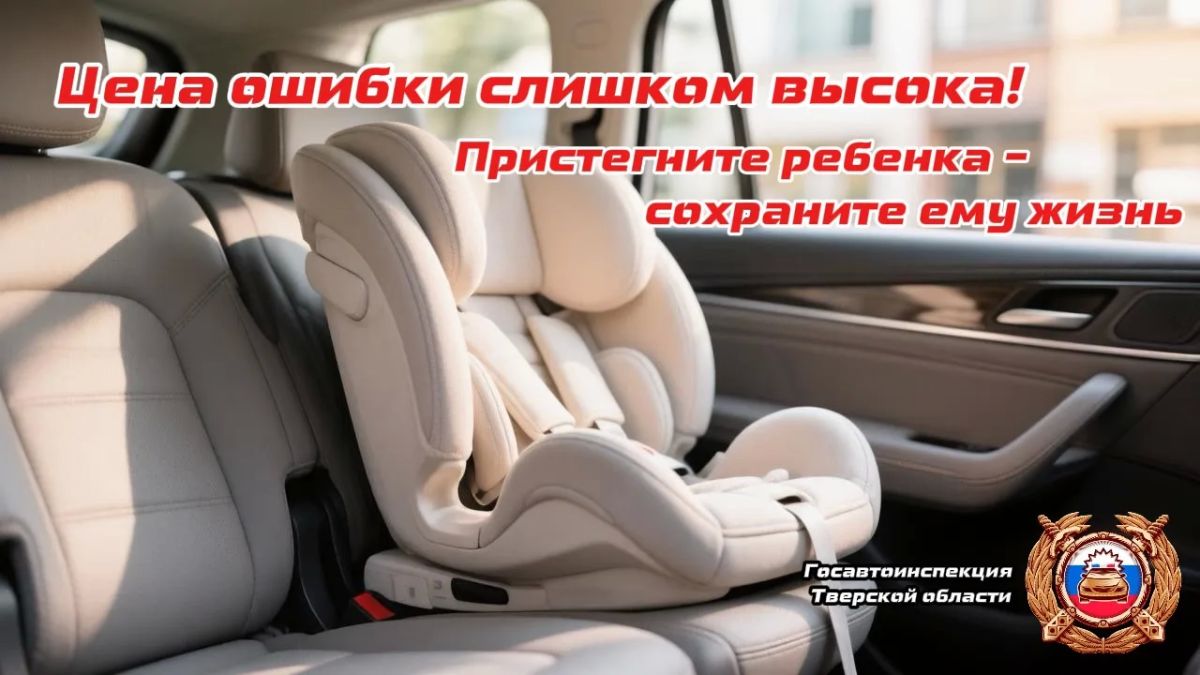 Госавтоинспекция Тверской области подвела итоги профилактического рейда «Детское кресло»